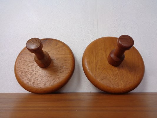 Danish Teak Hooks, 1960s, Set of 2-RDW-1785645