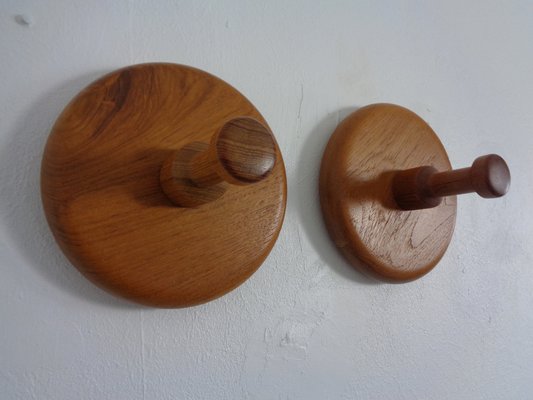 Danish Teak Hooks, 1960s, Set of 2-RDW-1785645