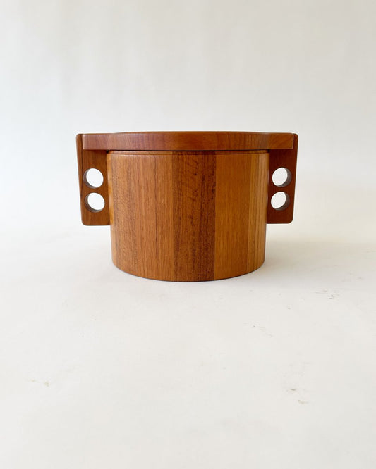 Danish Teak Ice Bucket by Birgit Krogh for Woodline, 1970s