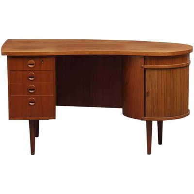 Danish Teak Kidney Desk, 1956-OXJ-716172