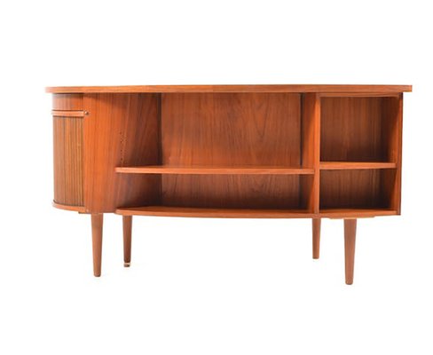 Danish Teak Kidney Desk, 1956-OXJ-716172