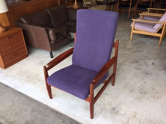 Danish Teak Lounge Chair, 1950s-WSA-831242