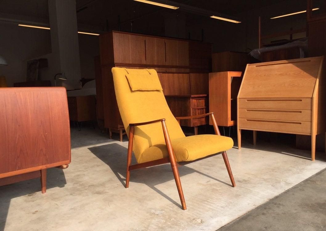 Danish Teak Lounge Chair by Hartmut Lohmeyer, 1950s