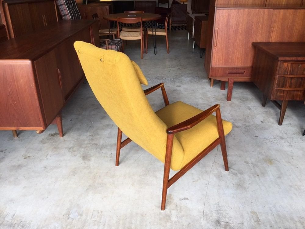 Danish Teak Lounge Chair by Hartmut Lohmeyer, 1950s