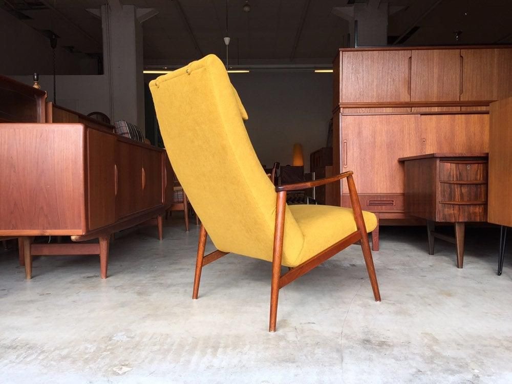 Danish Teak Lounge Chair by Hartmut Lohmeyer, 1950s