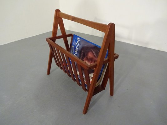 Danish Teak Magazine Rack, 1960s-RDW-561385