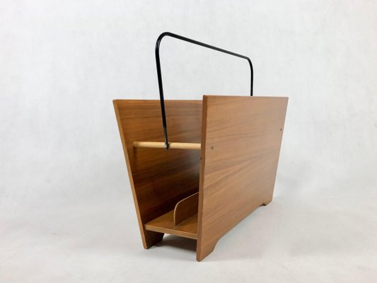 Danish Teak Magazine Rack, 1980s-ZCY-1376209