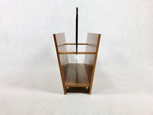 Danish Teak Magazine Rack, 1980s-ZCY-1376209