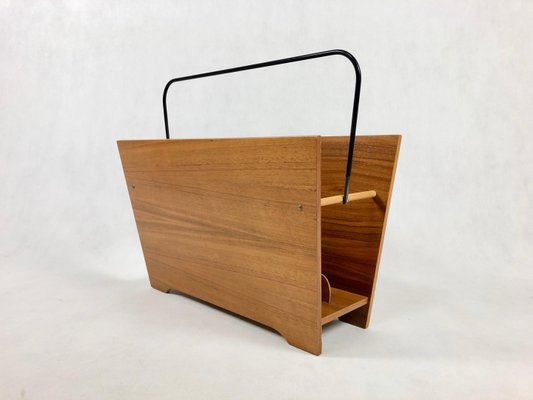 Danish Teak Magazine Rack, 1980s-ZCY-1376209