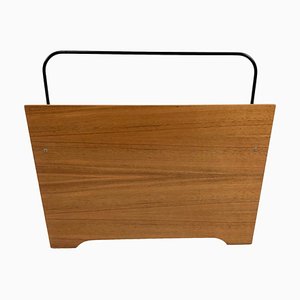 Danish Teak Magazine Rack, 1980s-ZCY-1376209