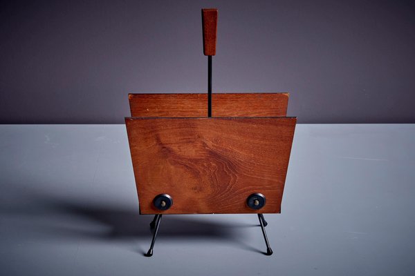 Danish Teak Magazine Stand, Denmark, 1960s-SFD-1740028