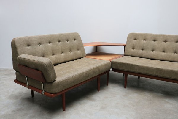 Danish Teak Minerva Sofa Set by Peter Hvidt & Orla Molgaard Nielsen for France & Søn / France & Daverkosen, 1950s, Set of 4-WIP-2041063