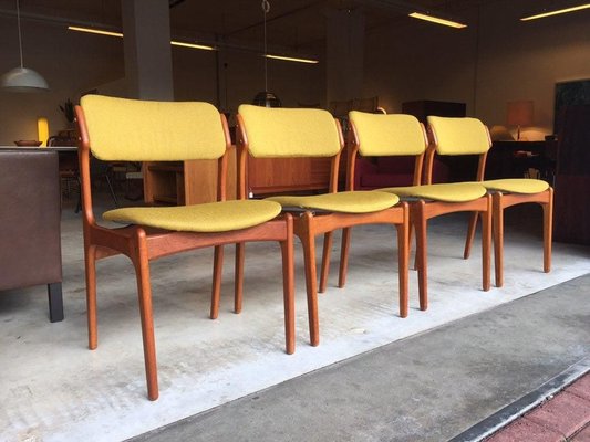 Danish Teak Model 49 Chairs, 1950s, Set of 4-WSA-831226