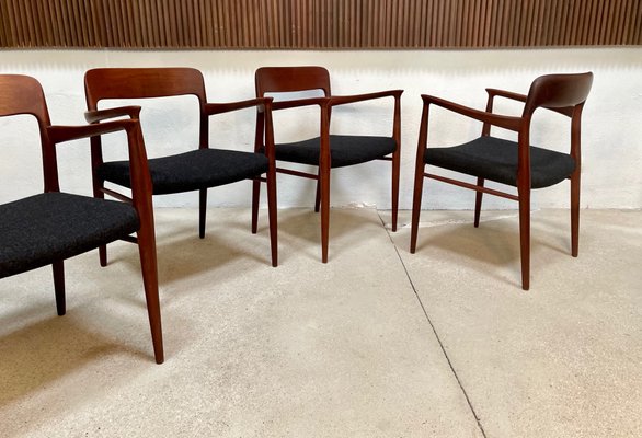 Danish Teak Model 56 Chairs by Niels O. Møller for J.l. Møllers, 1954, Set of 4-JP-1086840