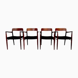 Danish Teak Model 56 Chairs by Niels O. Møller for J.l. Møllers, 1954, Set of 4-JP-1086840