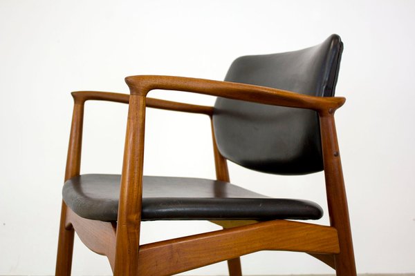 Danish Teak Model 67 Captains Chair attributed to Erik Buch for Orum Møbelfabrik, 1960s-VAB-1377488