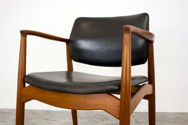 Danish Teak Model 67 Captains Chair attributed to Erik Buch for Orum Møbelfabrik, 1960s-VAB-1377488