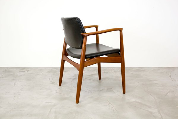 Danish Teak Model 67 Captains Chair attributed to Erik Buch for Orum Møbelfabrik, 1960s-VAB-1377488