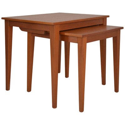 Danish Teak Nesting Tables, 1960s, Set of 2-SPD-833819