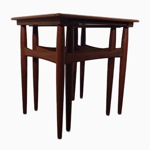 Danish Teak Nesting Tables, 1960s, Set of 2-RDW-609247