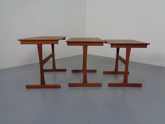 Danish Teak Nesting Tables, 1960s, Set of 3-RDW-833730