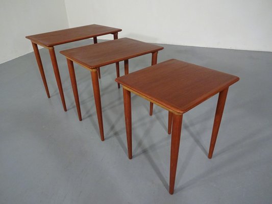 Danish Teak Nesting Tables, 1960s, Set of 3-RDW-619972