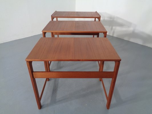 Danish Teak Nesting Tables, 1960s, Set of 3-RDW-796734