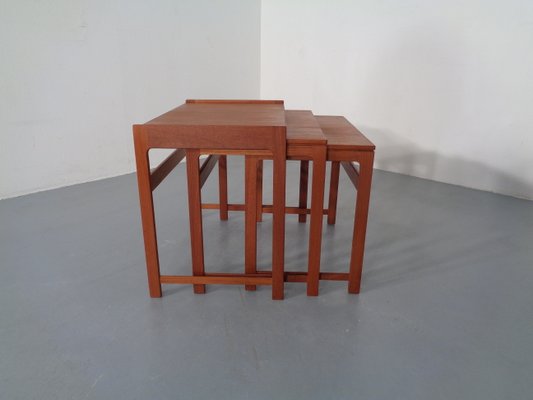 Danish Teak Nesting Tables, 1960s, Set of 3-RDW-796734