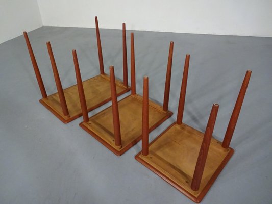 Danish Teak Nesting Tables, 1960s, Set of 3-RDW-619972