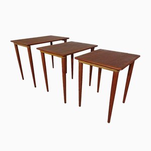 Danish Teak Nesting Tables, 1960s, Set of 3-RDW-619972