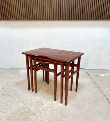 Danish Teak Nesting Tables by Kurt Østervig for Jason Møbler, 1960s, Set of 3-JP-1406608