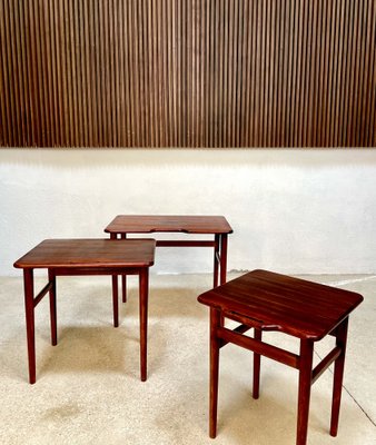 Danish Teak Nesting Tables by Kurt Østervig for Jason Møbler, 1960s, Set of 3-JP-1406608