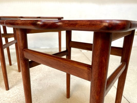 Danish Teak Nesting Tables by Kurt Østervig for Jason Møbler, 1960s, Set of 3-JP-1406608