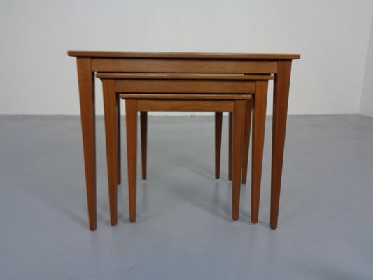 Danish Teak Nesting Tables by Kvalitet Form Funktion, 1960s, Set of 3-RDW-1372214