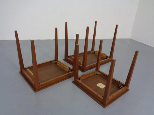 Danish Teak Nesting Tables by Kvalitet Form Funktion, 1960s, Set of 3-RDW-1372214