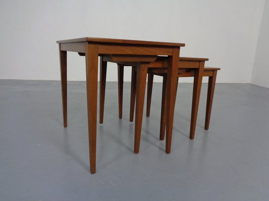 Danish Teak Nesting Tables by Kvalitet Form Funktion, 1960s, Set of 3-RDW-1372214