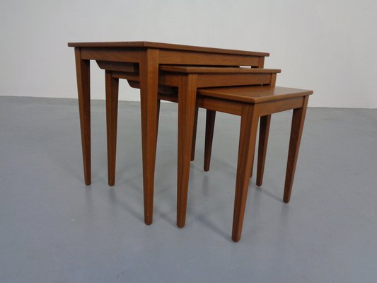 Danish Teak Nesting Tables by Kvalitet Form Funktion, 1960s, Set of 3-RDW-1372214