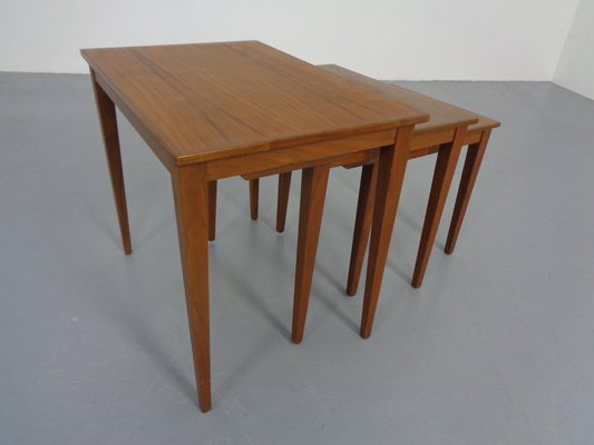 Danish Teak Nesting Tables by Kvalitet Form Funktion, 1960s, Set of 3-RDW-1372214