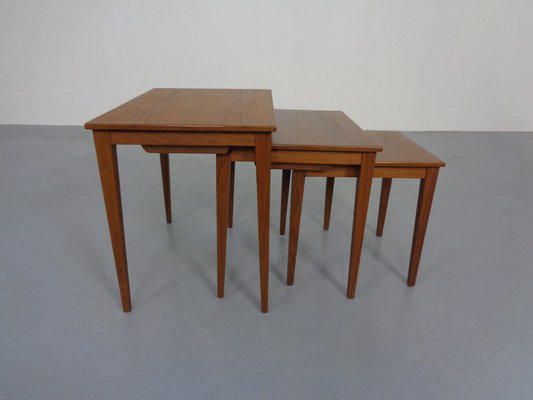 Danish Teak Nesting Tables by Kvalitet Form Funktion, 1960s, Set of 3-RDW-1372214