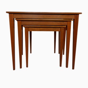 Danish Teak Nesting Tables by Kvalitet Form Funktion, 1960s, Set of 3-RDW-1372214