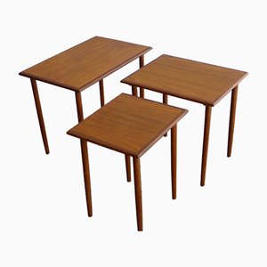 Danish Teak Nesting Tables from Fabian, 1960s, Set of 3-VRE-619953