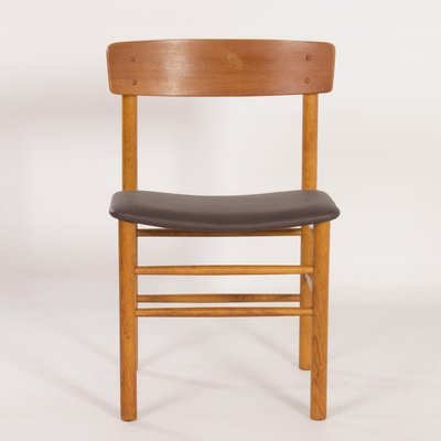 Danish Teak & New Brow Leather Chair from Farstrup, 1960s-ZT-1146074