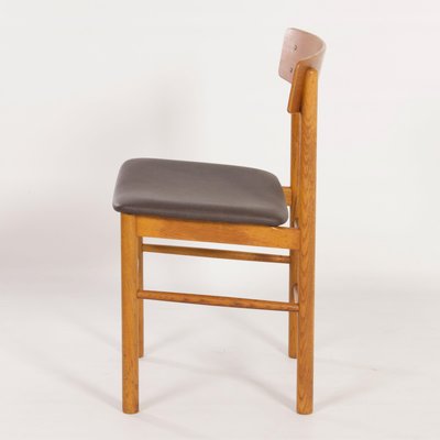 Danish Teak & New Brow Leather Chair from Farstrup, 1960s-ZT-1146074