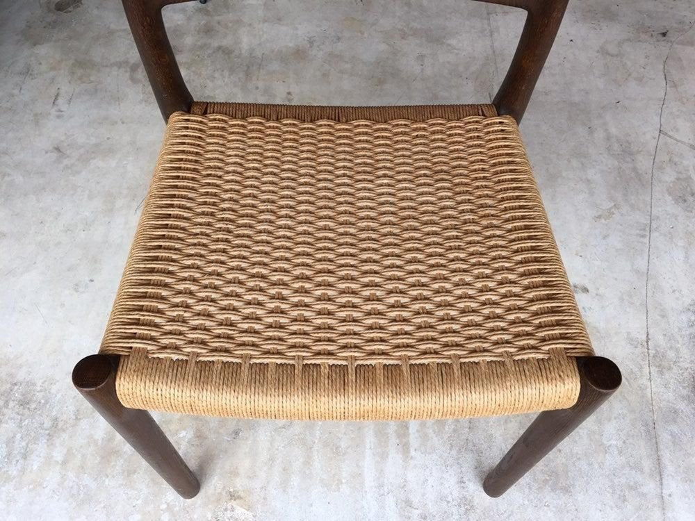 Danish Teak Oak Chair by by Niels O. Møller