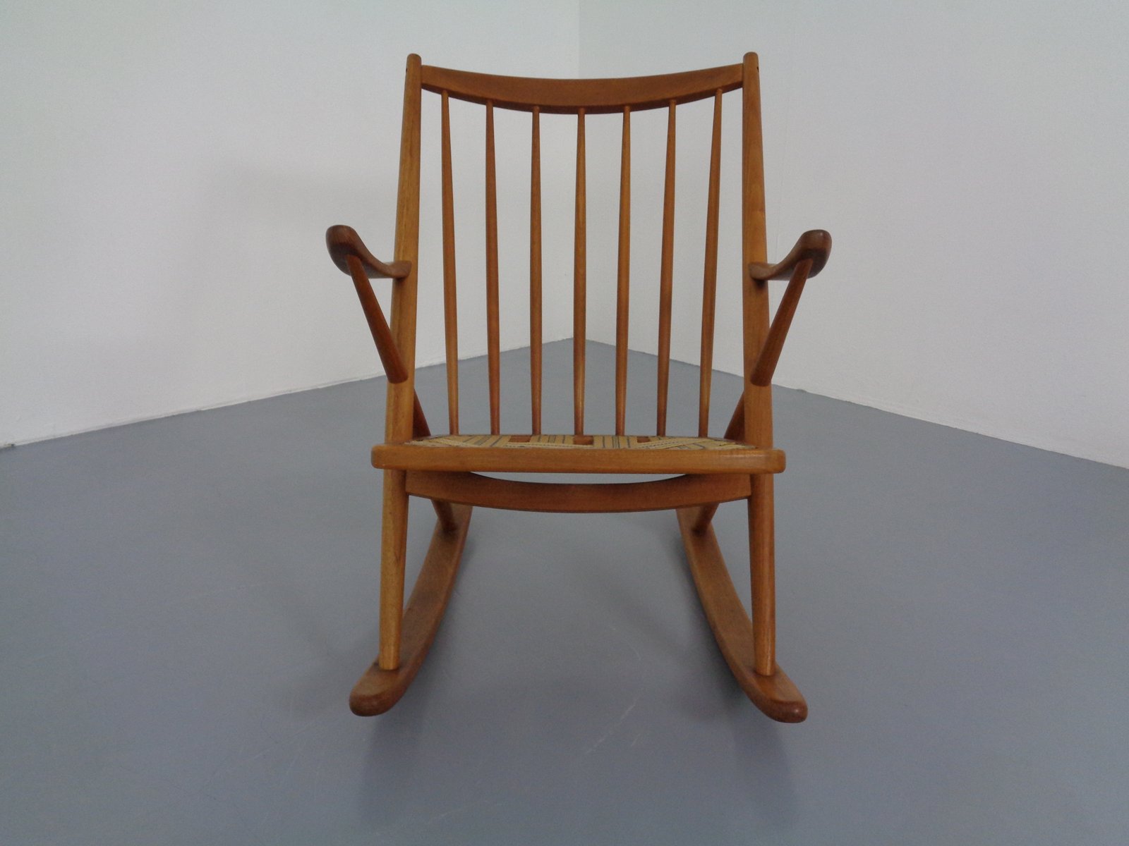 Danish Teak Rocking Chair by Frank Reenskaug for Bramin, 1960s