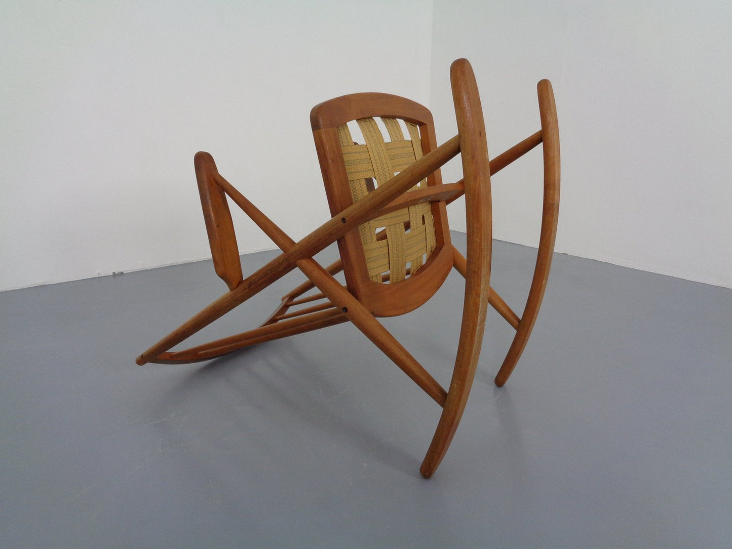 Danish Teak Rocking Chair by Frank Reenskaug for Bramin, 1960s