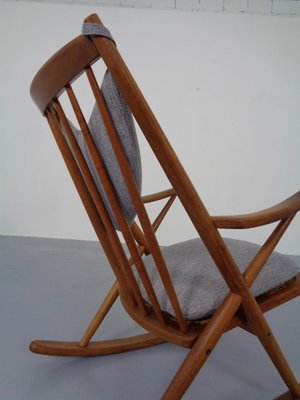 Danish Teak Rocking Chair by Frank Reenskaug for Bramin, 1960s-RDW-963975