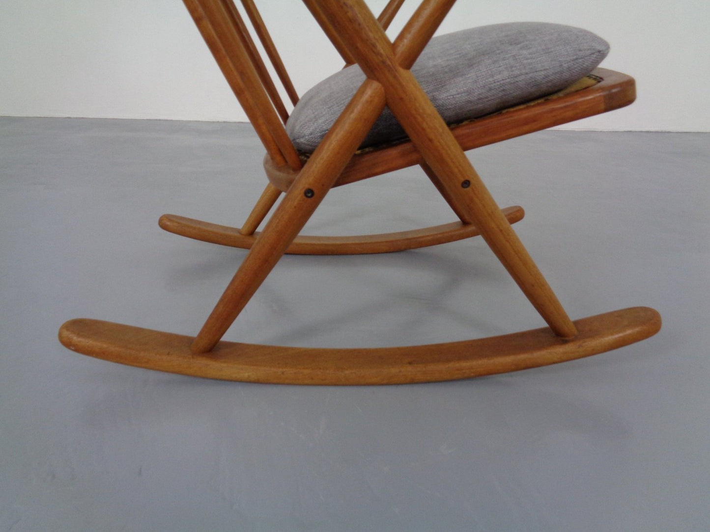 Danish Teak Rocking Chair by Frank Reenskaug for Bramin, 1960s