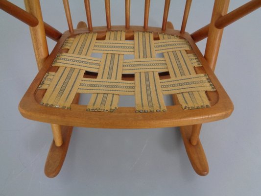 Danish Teak Rocking Chair by Frank Reenskaug for Bramin, 1960s-RDW-963975