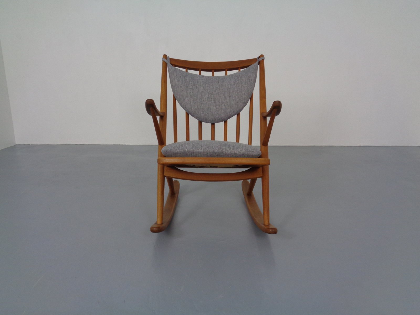 Danish Teak Rocking Chair by Frank Reenskaug for Bramin, 1960s